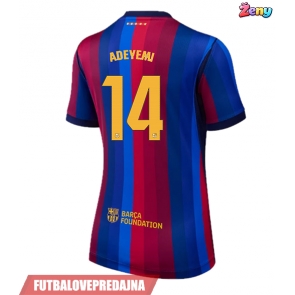 Lacne Ženy Futbalové dres Barcelona Karim Adeyemi #14 2026-27 Krátky Rukáv - Domáci